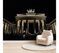 Night Castle Architecture Photography Photo Mural - 150 x 105 cm Non-Woven Premium Wall Mural - High Definition Art Print Teen Bedroom Game Room Decoration Environmental Friendly Photo Wallpaper