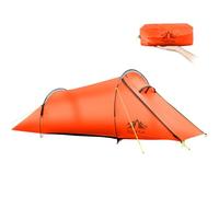 Night Cat 1 Man Ultralight Tent: 1.5kg Tent 15D Silnylon for Backpacking | Tunnel Tent - Waterproof PU5000mm - Aluminum Pole - Quick 5-Minute Setup - Compact Package - Hiking Trekking Camping