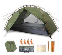Night Cat Backpacking Tent 2 Person Lightweight Camping Tent with Foldable Pole, Lightweight Fast Setup Double Layers Waterproof Ultralight Tent Compact 7x4.4ft - Two Doors