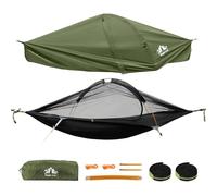 Night Cat Camping Hammock Tent: Outdoor Hammock with Mosquito Net and Tarp Waterproof and Lightweight for 1 Person for Wild Travel