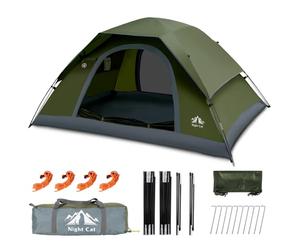 Night Cat Camping Tent for 1 2 Person Man Waterproof Backpacking Tents Easy Setup Lightweight for Hiking Backyard