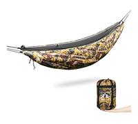 Night Cat Hammock Underquilts Sleeping Bag Single Insulated Under Blanket for Hammock 4 Seasons Lightweight Soft Warm 5-20℃ 8x3.6ft Camouflage