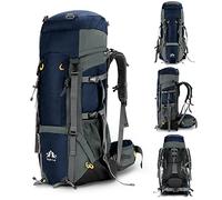 Night Cat Hiking Backpack 70L Internal Frame Rucksack Bag Large Backpack For Men Travel Trekking Camping Climbing Cycling With Waterproof Rain Cover Adjustable Shoulder Strap Water