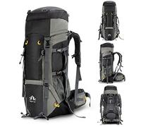 Night Cat Hiking Backpack 90L Internal Frame Rucksack Bag Large Backpack For Men Travel Trekking Camping Climbing Cycling With Waterproof Rain Cover Adjustable Shoulder Strap Water