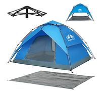 Night Cat Pop Up Tent 3 4 People: Waterproof Throwing Tent Breathable Easy Adjustment for Camping Hiking