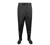 Night Cat Waist Waders with Boots: Waist Wading Pants Waterproof Breathable for Outdoor Fly Fishing Hunting and Gardening Black 43