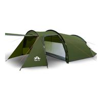 Night Cat Waterproof 3-4 Man Tent: Family Tunnel Tent for Campsite | Wind-resistant Tent with 2 Doors Living Area and Bedroom Waterproof PU3000mm for Camping Outdoor Garden and Car Travel