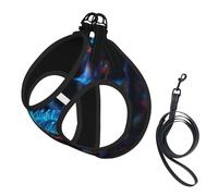 Night Charm Dog Harness - Breathable, Reflective, And Adjustable Pet Vest, Suitable For Small Cats And Dogs