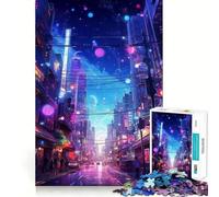 Night City Landscape Adult Jigsaw Puzzles 1000 Pieces Sharp Logic Toy Stress Release Tight Cut Art Collectible (50x75cm)