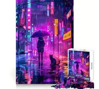 Night City Landscape Girls 1000 Piece Jigsaw Puzzles for Adults Jigsaw Raise Memory Peaceful Fun Clean Edge Santa Wish Item (38x52cm)