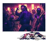 Night City Puzzles 1000 Pieces for Adults Jigsaw Puzzles for Adults Brain Challenge Gift, Educational Activity for Teenagers 50x75CM/19.68x29.52inch