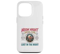 Night City Social Club Retro Urban Skyline Design Case for iPhone 13 Pro