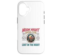 Night City Social Club Retro Urban Skyline Design Case for iPhone 16
