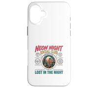 Night City Social Club Retro Urban Skyline Design Case for iPhone 16 Plus