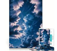 Night Clouds Hard Jigsaw Puzzle for Adults 1000 Pieces Brain Skill Together Fun Exact Edge Creative Gift (50x75cm)
