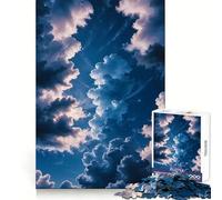 Night Clouds Hard Jigsaw Puzzle for Adults 1000 Pieces Brain Skill Together Fun Exact Edge Creative Gift (50x75cm)