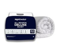 Night Comfort All Season Deluxe Feels Like Down Anti Allergy 10.5 Tog Duvet - 100% Microfibre Cover Filled with Thick Ultra Bounce Hollowfibre Quilt, Double