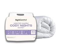 Night Comfort Cosy Nights 13.5 Tog Anti-Allergy Single Duvet - Breathable Premium Microfibre Cover with Heavyweight Hypoallergenic Hollowfibre Filling Bedding Quilt - (200cmx135cm, White)