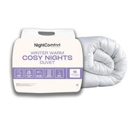 Night Comfort Cosy Nights 15 Tog Anti-Allergy Super King Duvet - Breathable Premium Microfibre Cover with Heavyweight Hypoallergenic Hollowfibre Filling Bedding Quilt - (260cmx220cm, White)