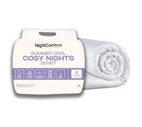 Night Comfort Cosy Nights 3 Tog Anti-Allergy King Size Duvet - Breathable Premium Microfibre Cover with Lightweight Hypoallergenic Hollowfibre Filling Bedding Quilt - (230cmx200cm, White)