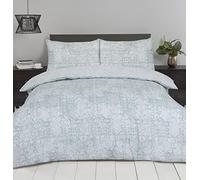 Night Comfort King Size Duvet Cover Sets - Modern Printed Polycotton Duvet Cover with 2 PillowCovers - Easy Care Bedding Set