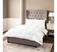 Night Comfort Luxury Hotel Quality T233 Cotton Box-Stitched White Anti-Allergy Duvet with Down-Like Hollowfibre Filling, Heavyweight And Breathable, King Size, 13.5 Tog For Winters