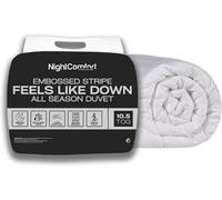 Night Comfort Nightcomfort Embossed Stripe Microfibre 10.5 Tog All Season Duvet