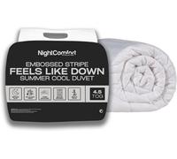 Night Comfort Nightcomfort Embossed Stripe Microfibre 4.5 Tog Summer Cool Duvet