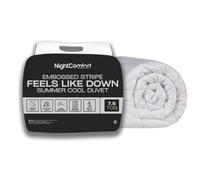 Night Comfort Nightcomfort Embossed Stripe Microfibre 7.5 Tog Summer Cool Duvet
