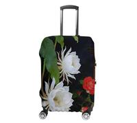 Night Court Tan Fang Travel Luggage Cover Stretchable Airplane Suitcase Protector Sleeve Universal Washable Fit for 19-32 Inch Checked Baggage,Water Resistant Durable Luggage Protector X-Large, white
