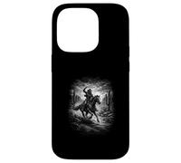 Night Cowboy On Galloping Horse Desert Trail Case for iPhone 14 Pro