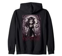 Night Creature Gothic Girl Zip Hoodie