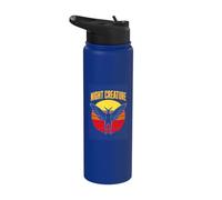 Night Creature Retro Horror Mothman Cryptid Stainless Steel Insulated Water Bottle