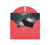 Night crow Greeting Cards Blank Note Cards with Envelopes Happy Birthday Card Thank You Card Wedding Party Invitation Cards for All Occasions 4x6 Inch
