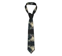 Night Crow Premium Men'S Silk Tie - Exquisite Full-Print Design And Made From 100% Polyester For Business, Daily Wear, Office, Birthdays, Weddings, Parties, And Banquets