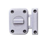 Night Door Latch, Indoor Outdoor Lock, Heavy Duty Security Hardware, 1.77x1.38x0.51 Inches Smooth Bolt Mechanism, Safety Reinforcement Accessory, for Bedroom, Workplace, Dorm, Home