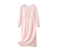 Night Dress Women Short Sleeve Crewneck Summer Nightie Mini Pleated Sleepwear Button Up Built In Bra Loungewear Cotton Casual Nightgowns Sleep Elegant Nightwear Lounge Comfy Nightshirts