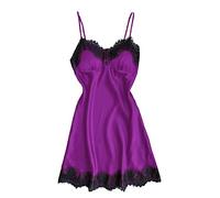 Night Dress Women Uk Sexy Gown Sleepwear Nighties Babydoll Pyjamas Negligee Lingerie Satin Nightdress Silk Nightwear Strap Nighty Dress V Neck Nightgown Bride Pjs Chemise 8 10 12 14 16 18