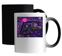 Night Drive Through Neon City Ceramic Magic Mug White