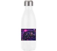 Night Drive Through Neon City Vacuum Insulated Thermal Water Bottle White
