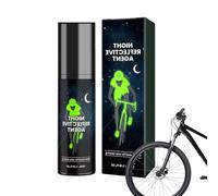 Night Driving Paint - Bright Spray Paint, Glow in the Dark Motorcycle Spray Paint, 100 ml, Durable Spray Paint for Clothes, Bikes, Skateboards, Canvas, Fabric, Multiple Reflectivity