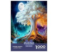 Night Falling Ancient Trees 1000 Pieces Jigsaw Puzzles for Adults Fun, Challenging & Brainteasing Beautiful Home Decoration Challenge High Difficulty 70x50cm/1000pcs