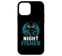 Night Fisher Funny Owl Fishing Graphic Design Case for iPhone 12 mini
