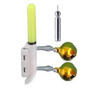 Night Fishing Rod Light, Waterproof Clip Indicator, Stable Glow Stick Lamp, 2.5x2.5x3.5cm, Fish Finder Accessory for Improved Visibility during Dark Water Casting