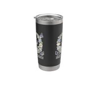 Night Garden Moth Moon Floral Wreath Celestial Botanical Na Stainless Steel Insulated Tumbler