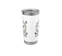 Night Garden Moth Moon Floral Wreath Celestial Botanical Na Stainless Steel Insulated Tumbler