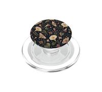 Night Garden Moth Pattern Botanical Moonflower PopSockets PopGrip for MagSafe