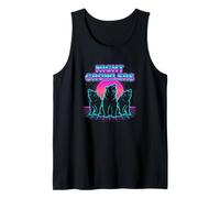Night Growlers Bears Retrowave Synthwave 80s Grizzly Tank Top