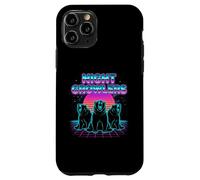 Night Growlers Retrowave Synthwave 80s Bear Roar Case for iPhone 11 Pro