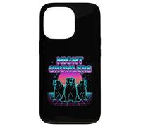 Night Growlers Retrowave Synthwave 80s Bear Roar Case for iPhone 13 Pro